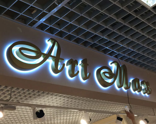 3D Custom Seiko LED retroiluminado Palavra de aço inoxidável sinal de carta de canal para loja de varejo