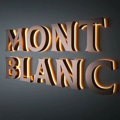 Fornecer painel LED 3D para letras 3D de alumínio PC acrílico de aço inoxidável luminoso