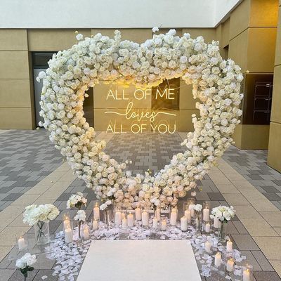 Plug Powered Custom Neon Marquee Light Up Letters para festa de casamento