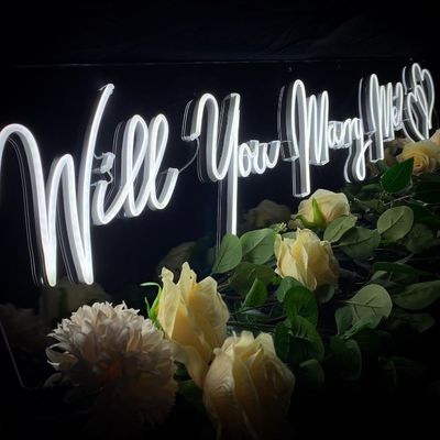 Plug Powered Custom Neon Marquee Light Up Letters para festa de casamento