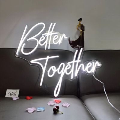 Plug Powered Custom Neon Marquee Light Up Letters para festa de casamento