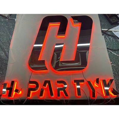 Tabuleiro de sinalização de letras 3D acrílico para loja de tamanho personalizado