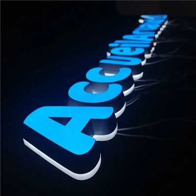 50000 Horas de Trabalho Vida inteira atraente 3D LED Resina Acrílica Café Loja sinal