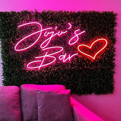 Custom LED Neon Sign Festa de aniversário favores para a parede rosa decoração do quarto Feliz aniversário Neon Bar sinais