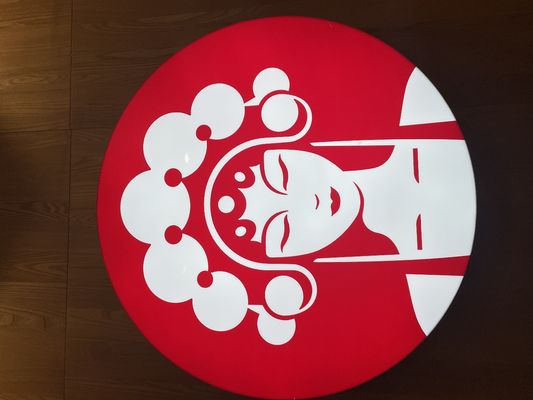 Caixa de luz LED de alumínio de quadro fino montada na parede de cor personalizada para venda em lojas de cadeia