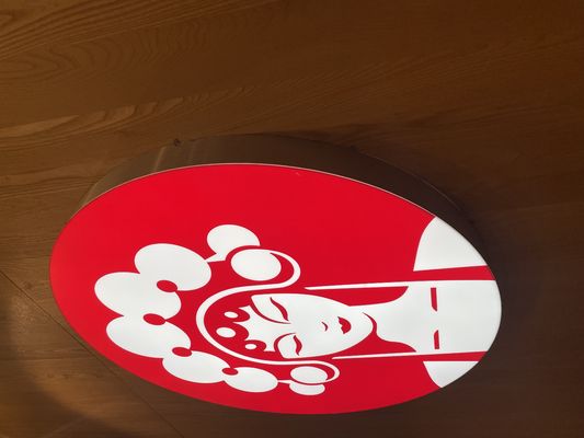 Caixa de luz LED de alumínio de quadro fino montada na parede de cor personalizada para venda em lojas de cadeia