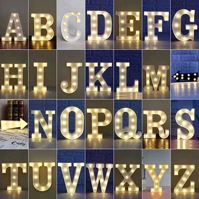 Hotéis Lâmpadas de decoração de lojas Pequenas Marquette Led Letras com 12V de entrada de tensão Marquette Sign