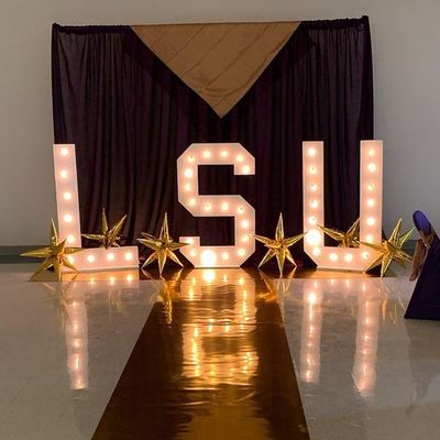 Hotéis Lâmpadas de decoração de lojas Pequenas Marquette Led Letras com 12V de entrada de tensão Marquette Sign