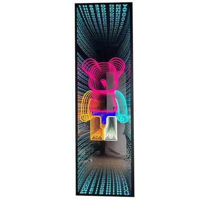 Estilo de design contemporâneo Espelho de túnel mágico Mural pendurado Endless 3d Led Infinity Mirror