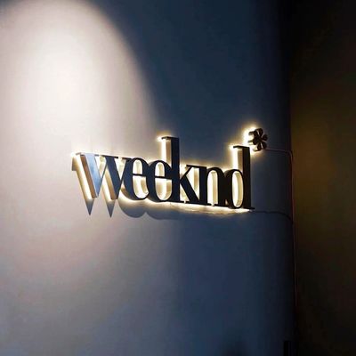 50000 Horas de Trabalho Vida útil Sinalização de Shopping Personalizada 3D Acrílico LED Light Sign para Casamento