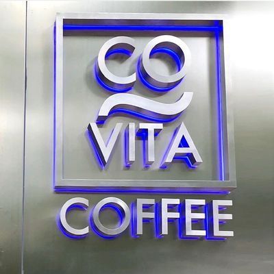 50000 Horas de Trabalho Vida útil Sinalização de Shopping Personalizada 3D Acrílico LED Light Sign para Casamento