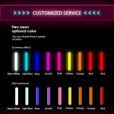 Logotipo personalizado Nome da loja Letras de sinal de neon de exterior Tamanho personalizado LED sinal de luz de neon