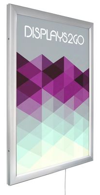 12V Consumo de energia Led Double Side Slim Light Box para design de logotipo personalizado