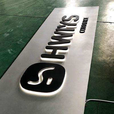 Publicidade Voltagem de entrada 12V LED Iluminado Logotipo personalizado sinal de carta retroiluminado sinal de carta 3D letras LED sinal de luz