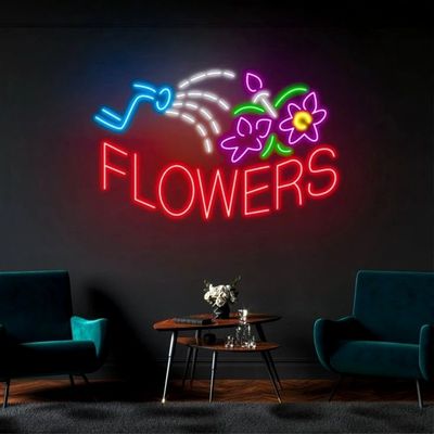 Tea Green Custom Wall Hanging Neon Sign Light USB/bateria operada Regalo de aniversário Arte de parede Led Neon Night Light