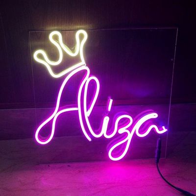 Tea Green Custom Wall Hanging Neon Sign Light USB/bateria operada Regalo de aniversário Arte de parede Led Neon Night Light