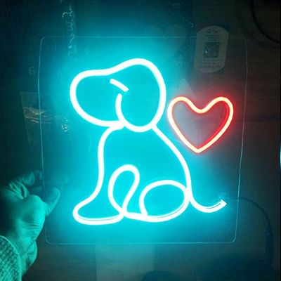 Tea Green Custom Wall Hanging Neon Sign Light USB/bateria operada Regalo de aniversário Arte de parede Led Neon Night Light