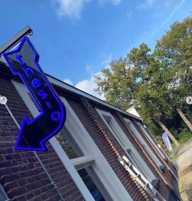 Cartão de luz personalizado Marcador 3D sinal LED acrílico de publicidade Light Box para exterior