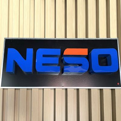 Publicidade acrílica 3D LED Caracteres luminosos de plástico para sinal de logotipo de palavra frontlit