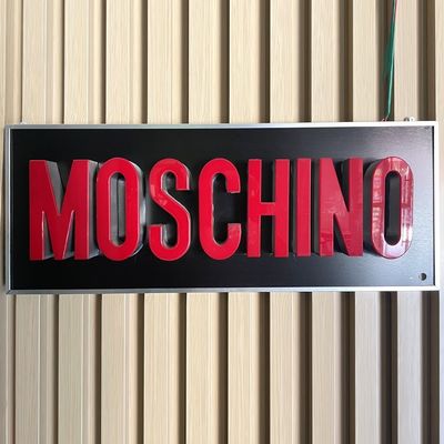 Publicidade acrílica 3D LED Caracteres luminosos de plástico para sinal de logotipo de palavra frontlit