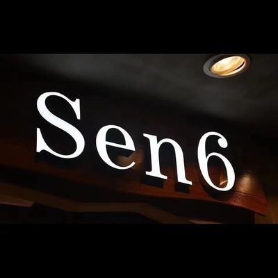 Publicidade acrílica 3D LED Caracteres luminosos de plástico para sinal de logotipo de palavra frontlit
