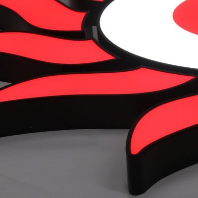 25C Customizado de aço inoxidável interior carta de parede Logotipo sinal para exibição de publicidade