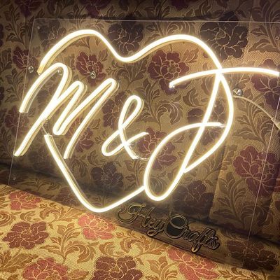 Luz LED Flex personalizada Feliz Aniversário sinal de neon para festa Amarelo Dourado Tamanho personalizado