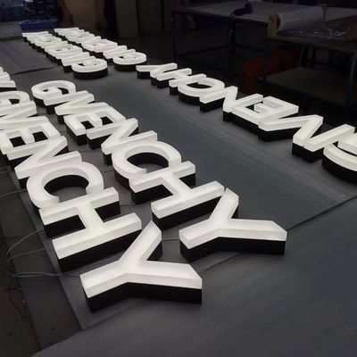 LED Acrílico Fabricado 3D Iluminado Shop Front Dimensional Letras