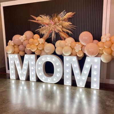 Cartas de casamento personalizadas de 12 V, tensão de entrada, decoração com luzes.