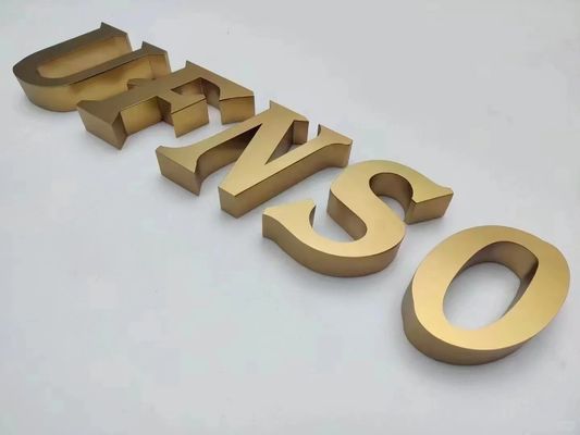 Publicidade em ouro 3D LED sinais eletrônicos para logotipo da loja Light Board Display Promoção