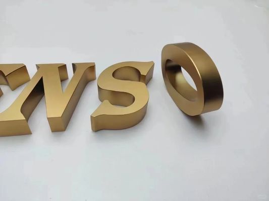 Publicidade em ouro 3D LED sinais eletrônicos para logotipo da loja Light Board Display Promoção