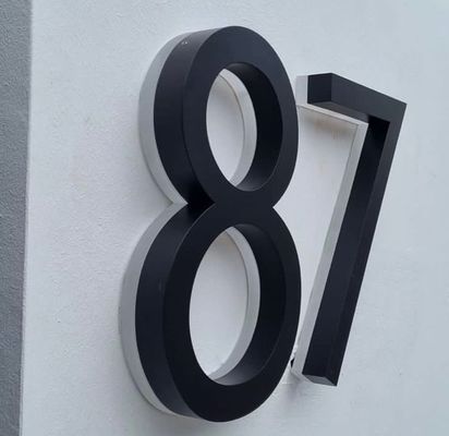 28C Aço Inoxidável Letras do Alfabeto Sinalização Externa LED Luz Metal Custom Logotipo 3D