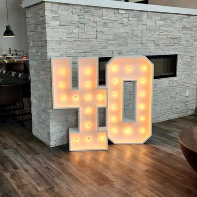 Números Led Giant Light Up Letters Led Marquee Letras do alfabeto para festa de aniversário