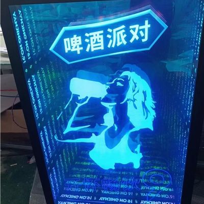 50000 horas de vida útil Smart Wall Hang Custom Rgb Decoração Infinity Led Infinity Mirror 3D