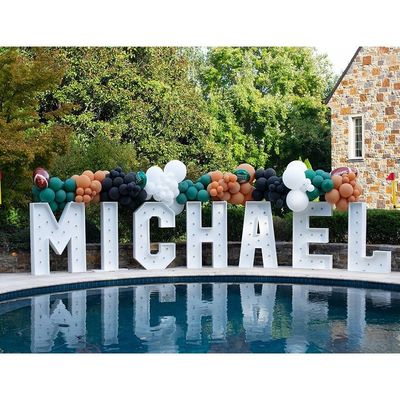 Números Led Giant Light Up Letters Led Marquee Letras do alfabeto para festa de aniversário