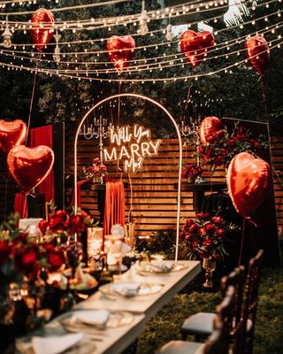 Personalizado Marquee Iluminação Letras Sinais de Neão para Proposta de Casamento
