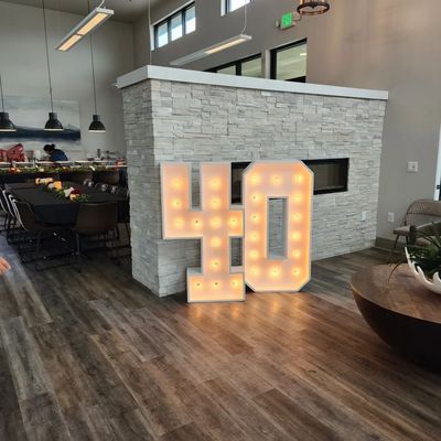 Voltagem de entrada 12 V Led Marquee Letters 3ft 4ft 5ft Grandes números Giant Light Up Letters