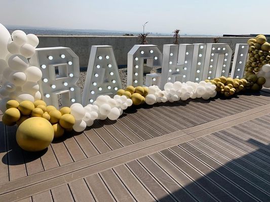 Voltagem de entrada 12 V Led Marquee Letters 3ft 4ft 5ft Grandes números Giant Light Up Letters