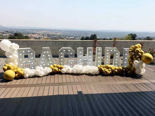 Voltagem de entrada 12 V Led Marquee Letters 3ft 4ft 5ft Grandes números Giant Light Up Letters