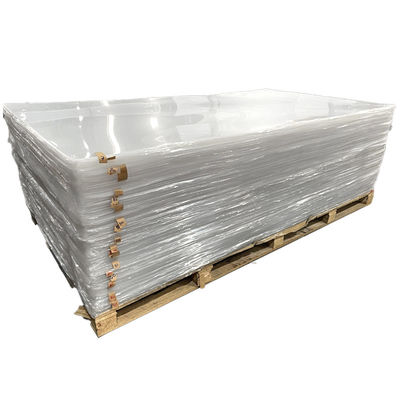 1220*2440mm 2-30mm Folha acrílica de cor clara fundida para moldes de corte de janelas