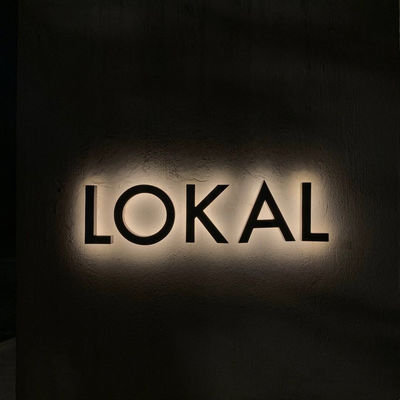 Sinalização de canais LED de neve exterior Carta LED 3D personalizada para publicidade e spa