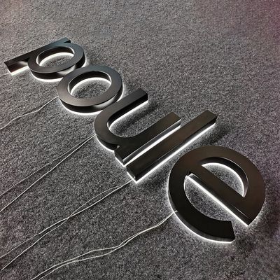 Sinalização de neve para o exterior Sinalização 3D de aço inoxidável com letras de parede de luz LED de metal personalizado