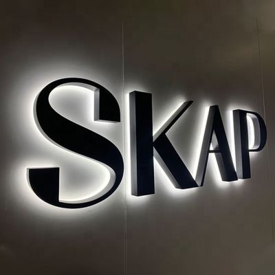 Sinalização de neve para o exterior Sinalização 3D de aço inoxidável com letras de parede de luz LED de metal personalizado