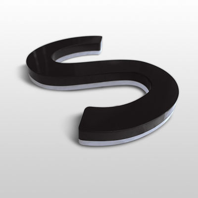 Home 3D LED Letter Sign Board com canal de iluminação reversa e design de material acrílico