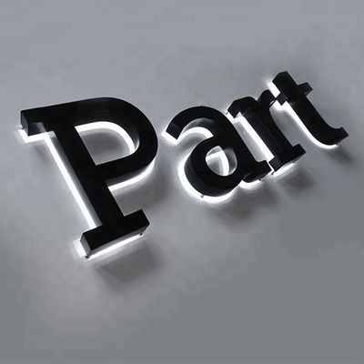 Home 3D LED Letter Sign Board com canal de iluminação reversa e design de material acrílico