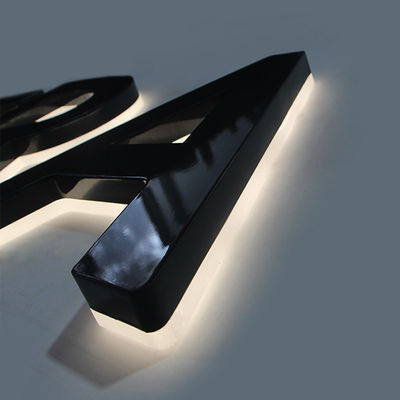 Home 3D LED Letter Sign Board com canal de iluminação reversa e design de material acrílico