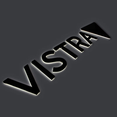 Home 3D LED Letter Sign Board com canal de iluminação reversa e design de material acrílico