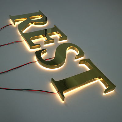 LED Strips Fonte de luz Custom Metal Storefront Outdoor Front 3D Shopping Business Signage