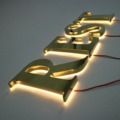 LED Strips Fonte de luz Custom Metal Storefront Outdoor Front 3D Shopping Business Signage