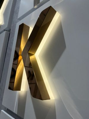 Sinalização exterior de tamanho personalizado Signos luminosos metálicos com letra de canal 3D